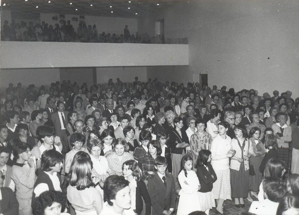 La sala come si presentava negli anni '50